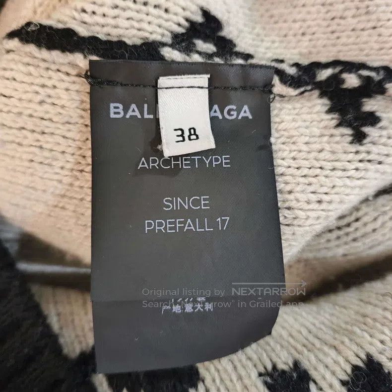 Balenciaga Balenciaga Full Print Logo Letter Black Sweater Size XS / US 0-2 / IT 36-38 - 4 Thumbnail