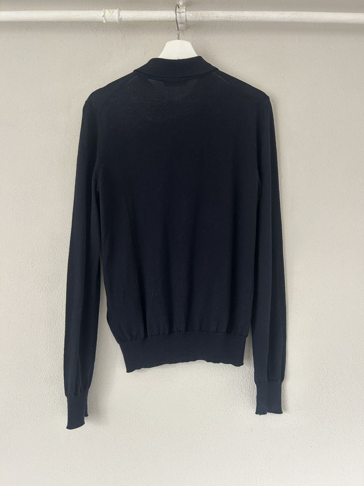 Prada Prada Navy Wool Knit Polo Shirt – Size 48 Size US M / EU 48-50 / 2 - 8 Thumbnail