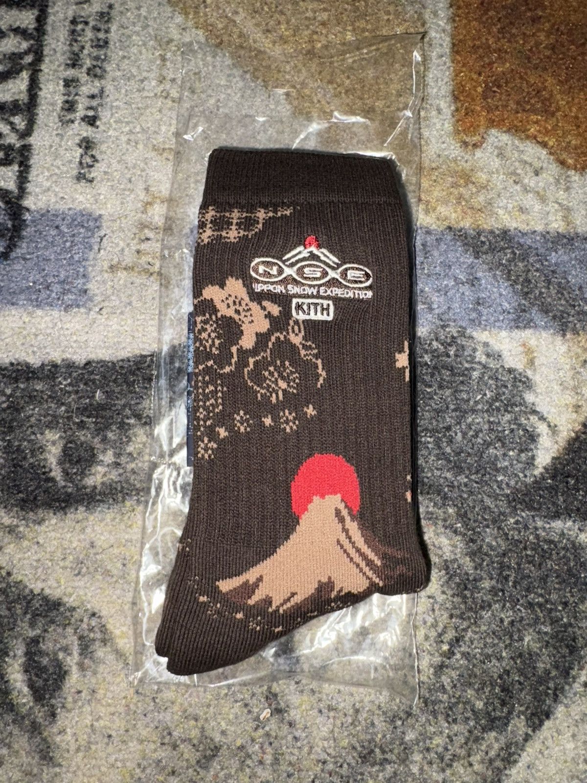 Columbia × Kith Kith x Columbia NSE Landscape Jacquard Socks Size ONE SIZE - 1 Thumbnail