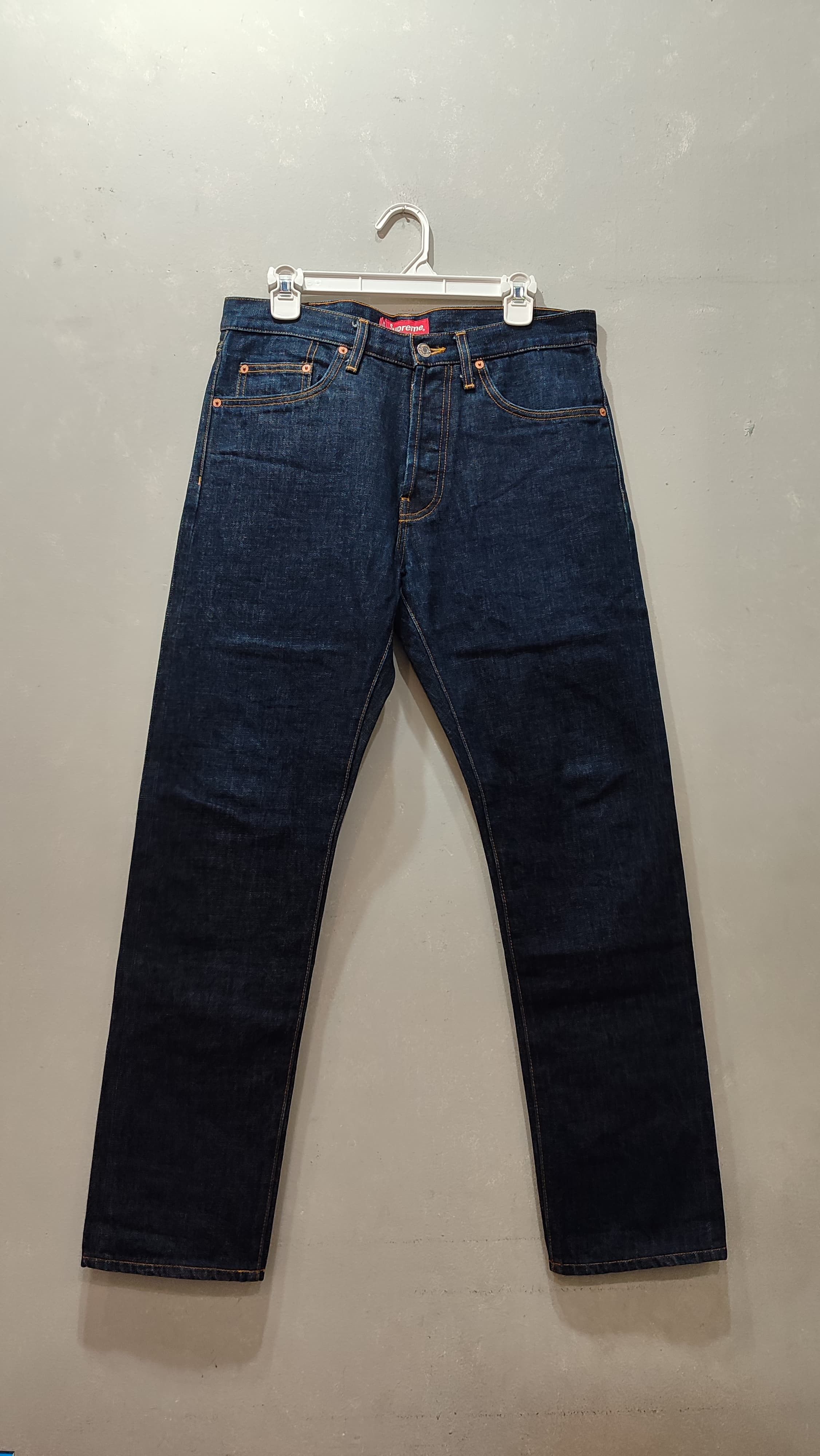 Supreme Supreme Checks Embroidered Denim Jeans | Grailed