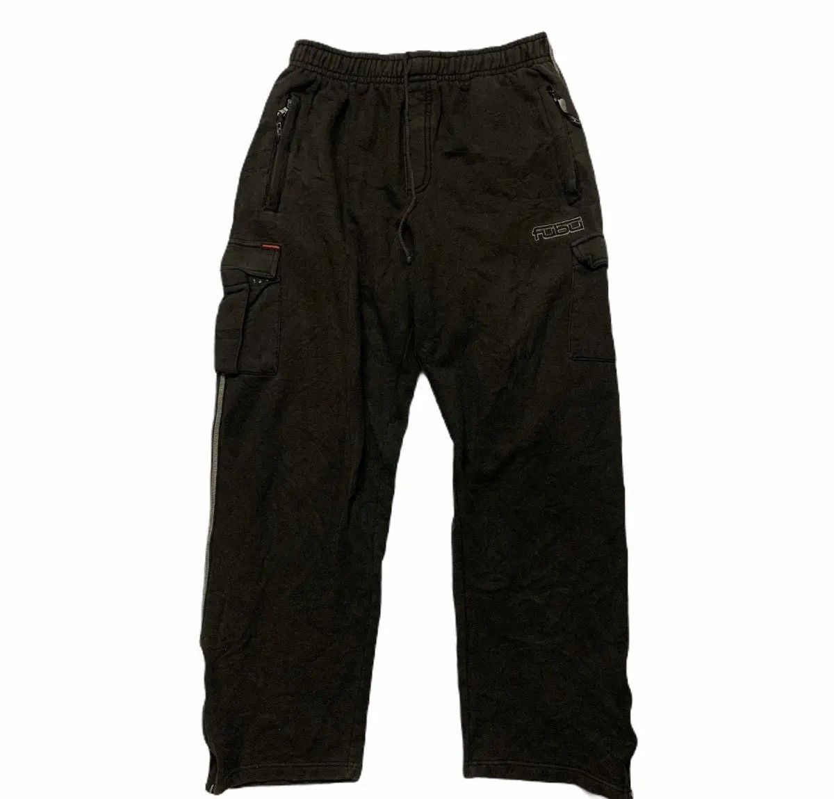 Fubu Vintage Fubu Spell Out Baggy Faded Drawstring Pants Size US 31 - 1 Thumbnail