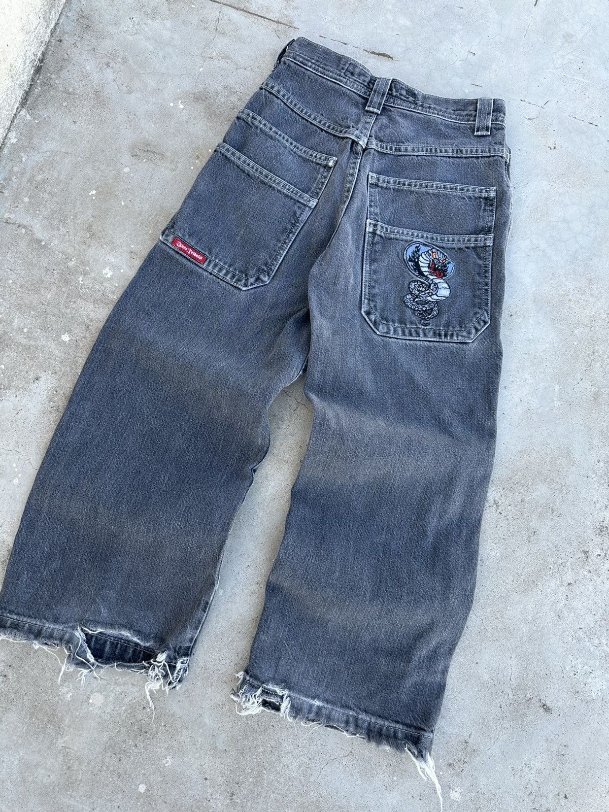 JNCO JNCO Jeans Kids Wide Leg Baggy Denim - Cobra Embroidered Size US 26 / EU 42 - 2 Thumbnail