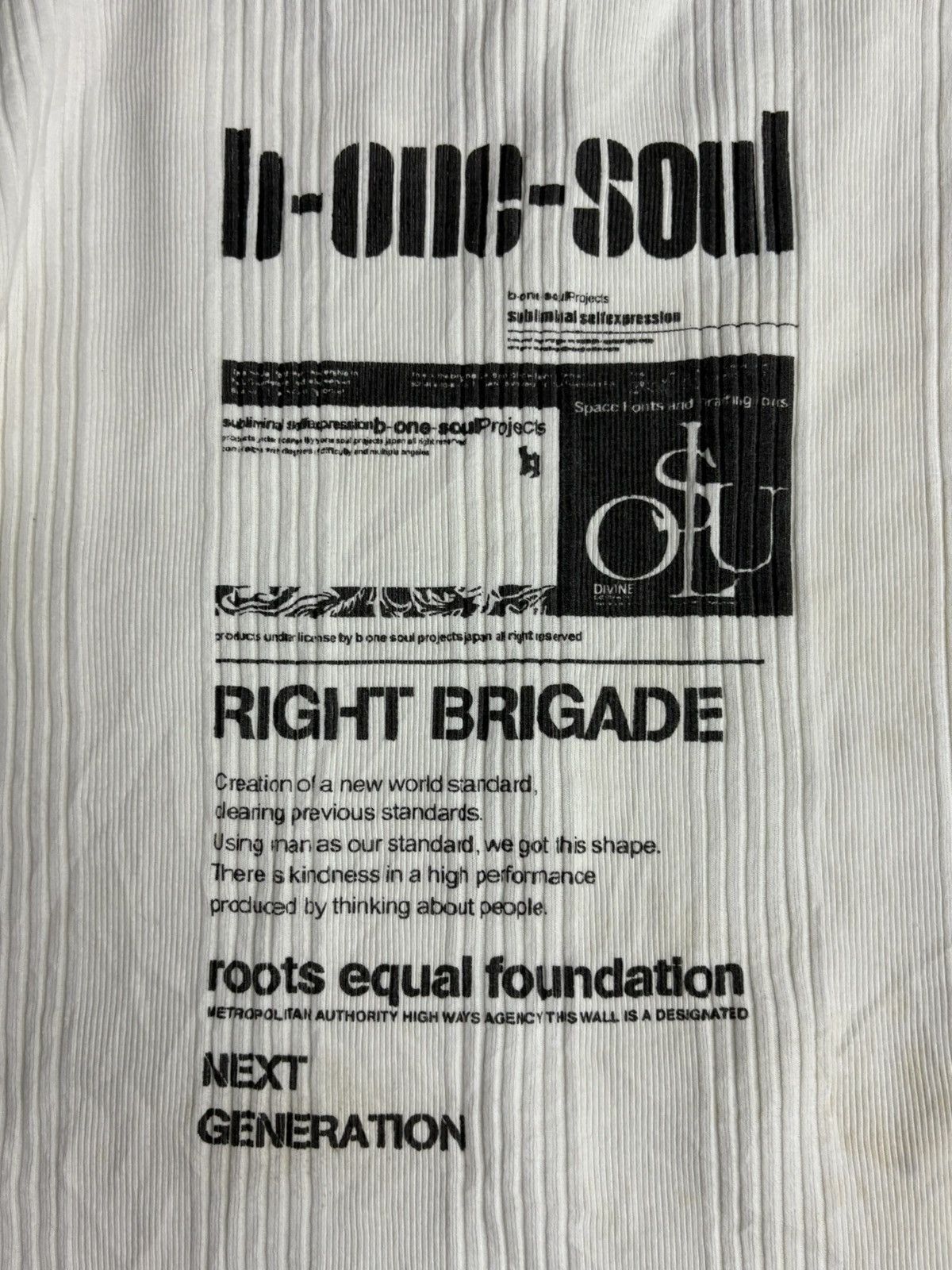 Vintage Y2k B One Soul Projects Printed