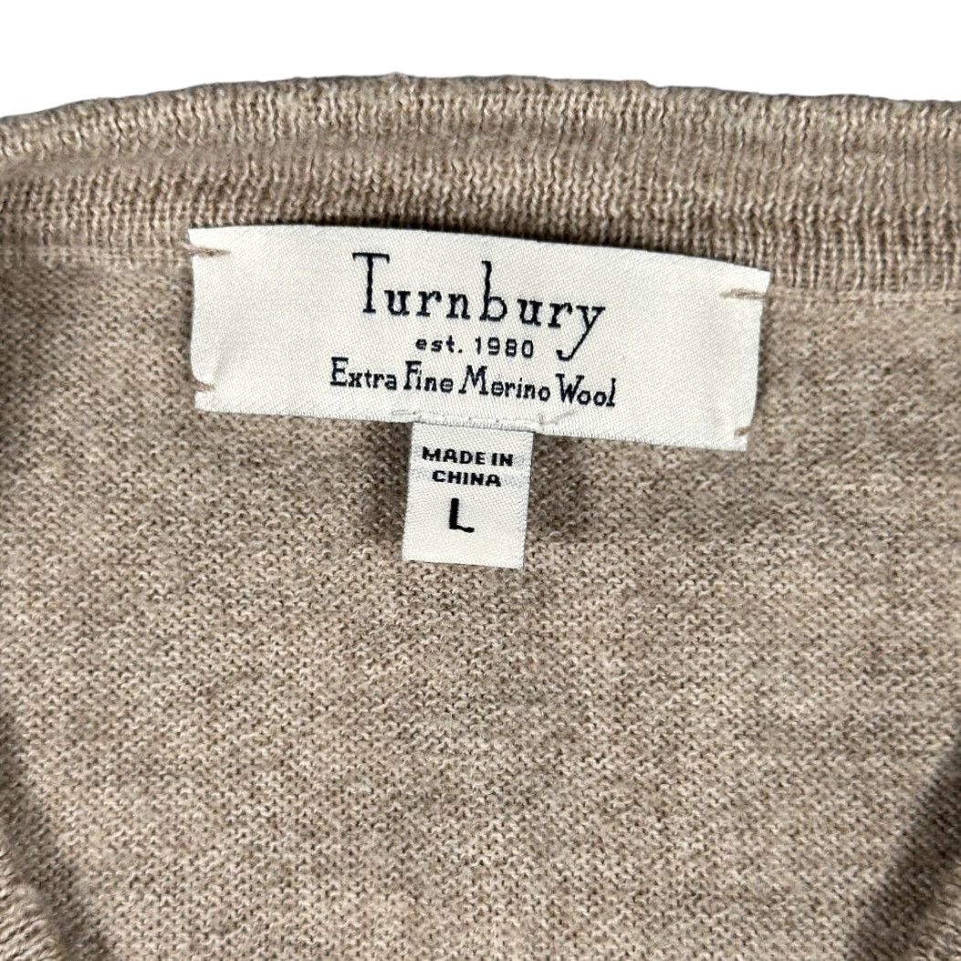 Vintage Turnbury Sweater Vest Shirt Adult MEDIUM Brown Merino Wool V Neck Academia Preppy Size US M / EU 48-50 / 2 - 4 Thumbnail