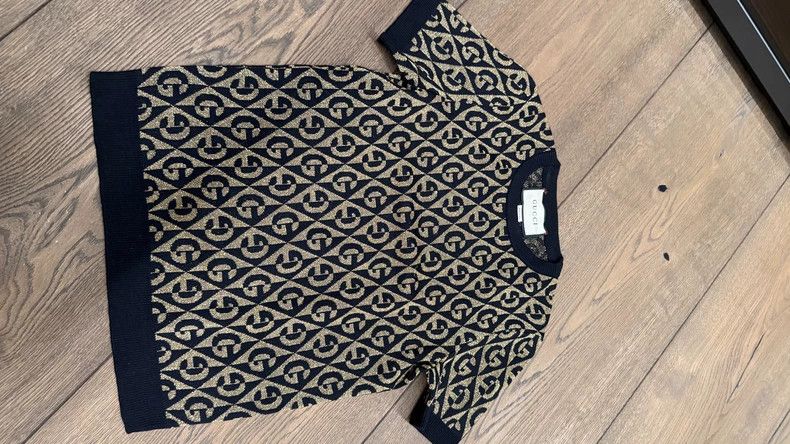 Gucci Gucci Short Sleeve Patterned Knitted Top - dmc Size US M / EU 48-50 / 2 - 1 Thumbnail