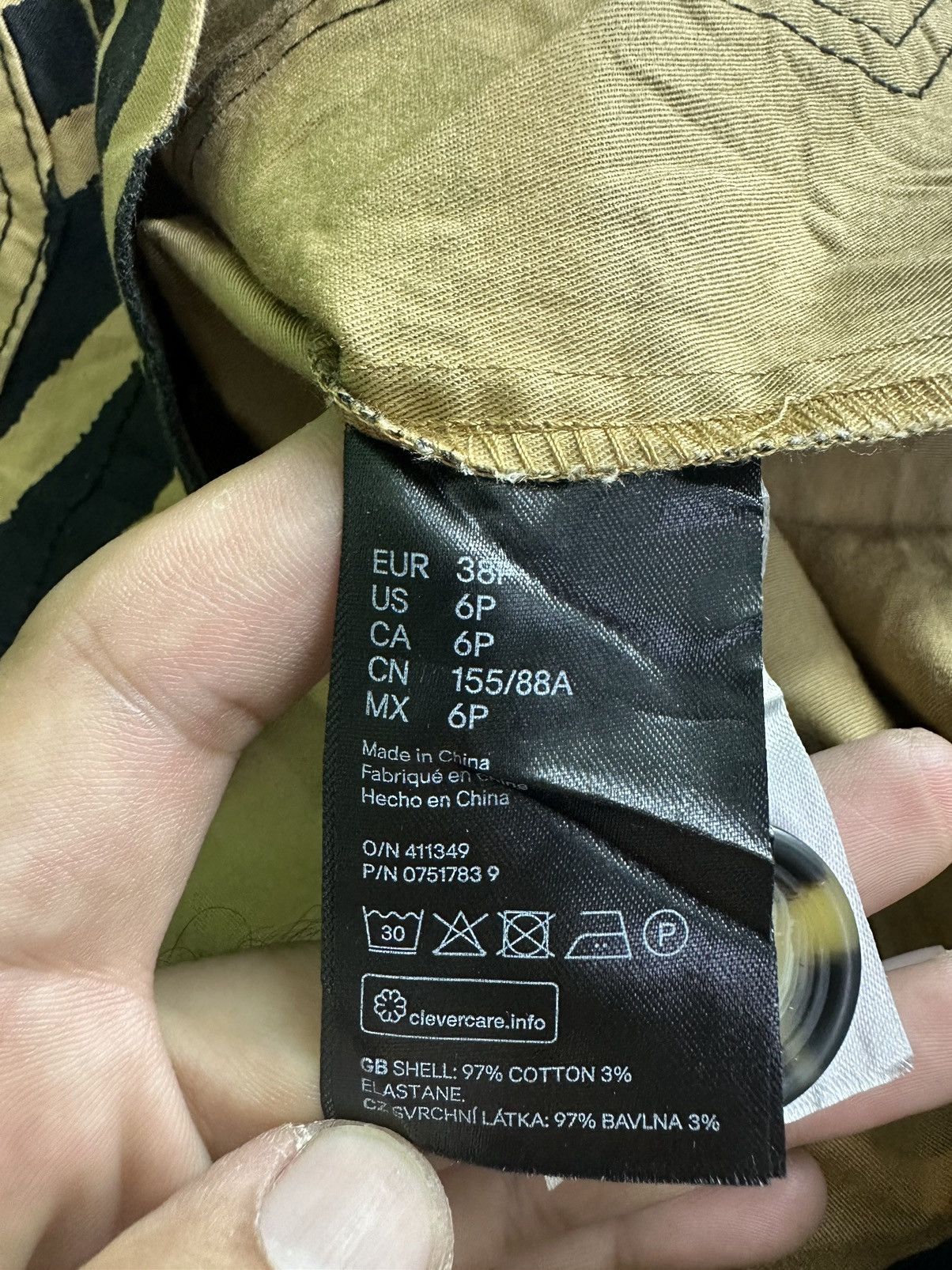 H&M Lightweigh Cotton Jacket Size M / US 6-8 / IT 42-44 - 9 Thumbnail