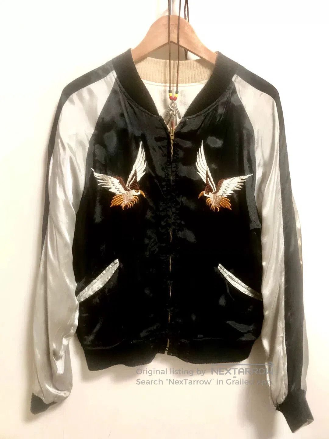 Warehouse & Co. vintage embroidered bomber jacket with dual sides. Size US L / EU 52-54 / 3 - 1 Thumbnail