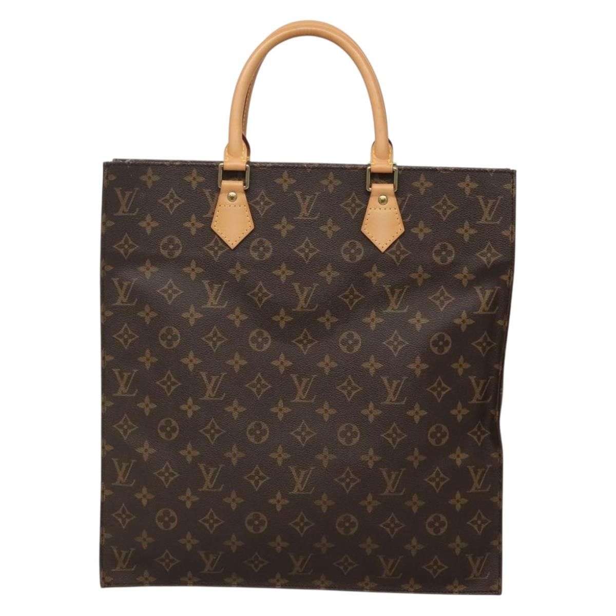 Louis Vuitton LOUIS VUITTON Monogram Sac Plat Hand Bag M51140 Size ONE SIZE - 2 Thumbnail
