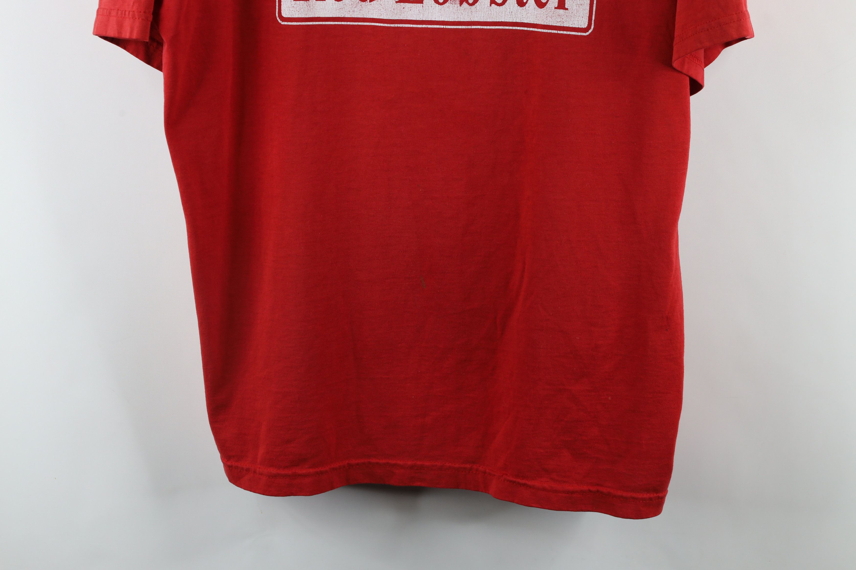 Vintage Vintage 90s Spell Out Red Lobster Restaurant T-Shirt Red Size US XL / EU 56 / 4 - 3 Thumbnail