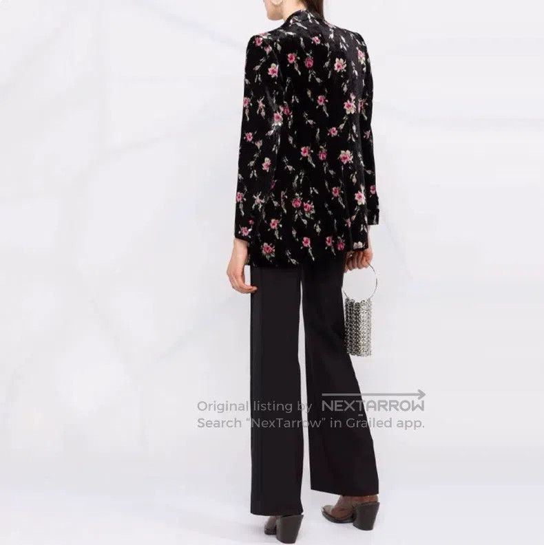 Valentino Valentino Floral pattern single-breasted blazer Size L / US 10 / IT 46 - 3 Thumbnail