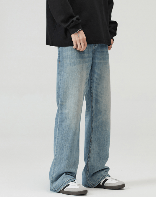 Japanese Brand × Vintage High street retro American washed scimitar flared jeans y2k Size US 32 / EU 48 - 3 Thumbnail