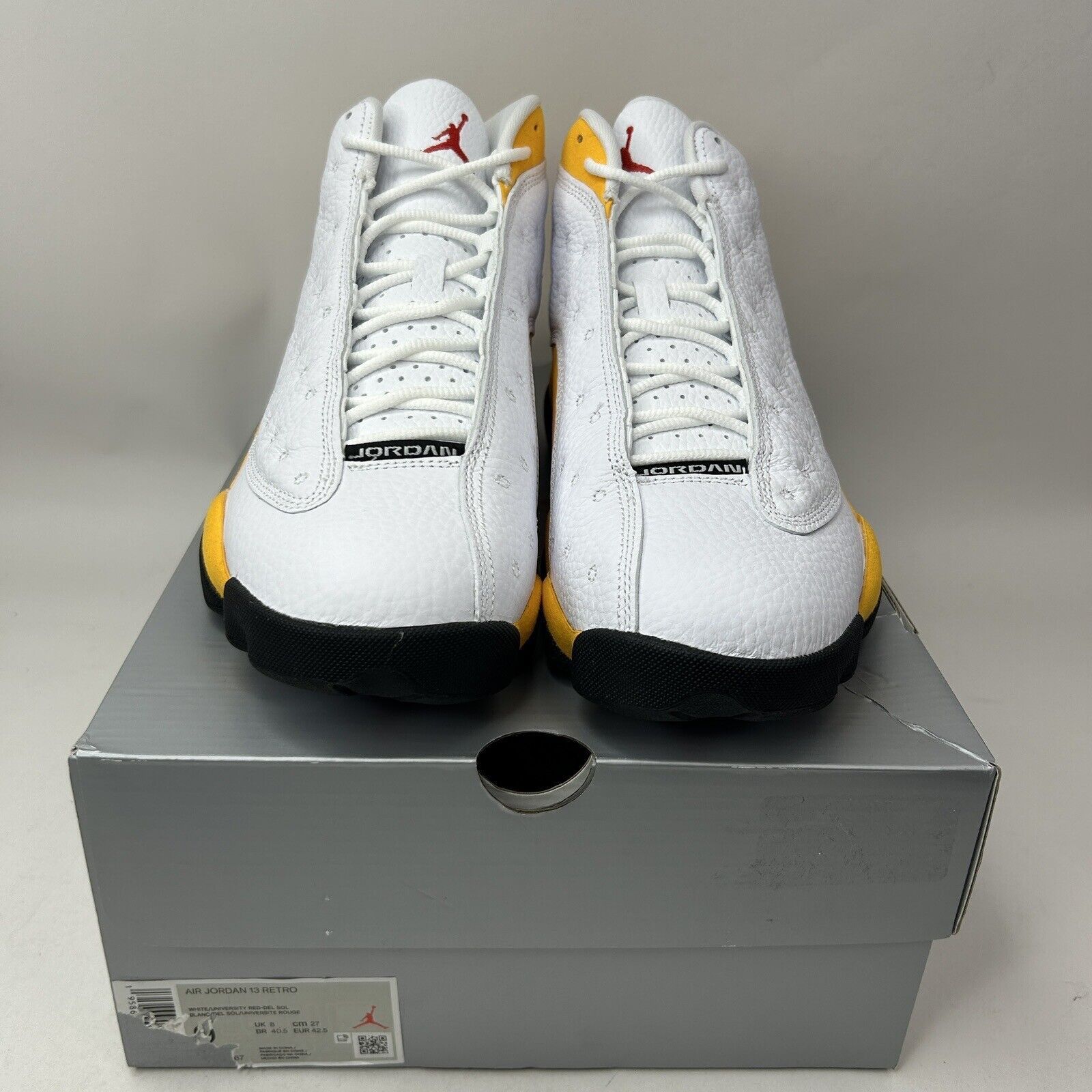 Nike Nike Air Jordan 13 Retro “Del Sol/White Yellow” 2023 Size US 9 / EU 42 - 2 Thumbnail