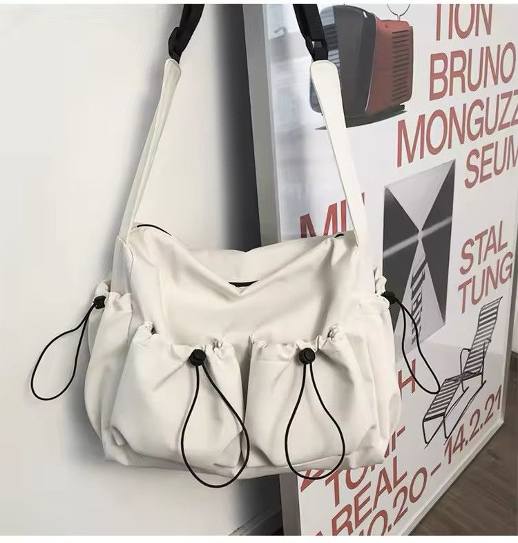 Japanese Brand × Vintage Y2K Japanese Style Tote Shoulder Canvas Bag school Size ONE SIZE - 4 Thumbnail