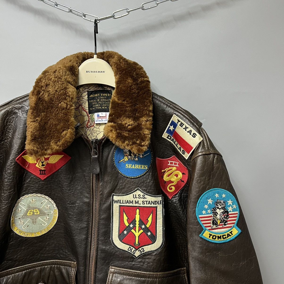 Avirex AVIREX Top Gun G-1 Bomber Flight Leather Jacket Vintage Size US L / EU 52-54 / 3 - 5 Thumbnail