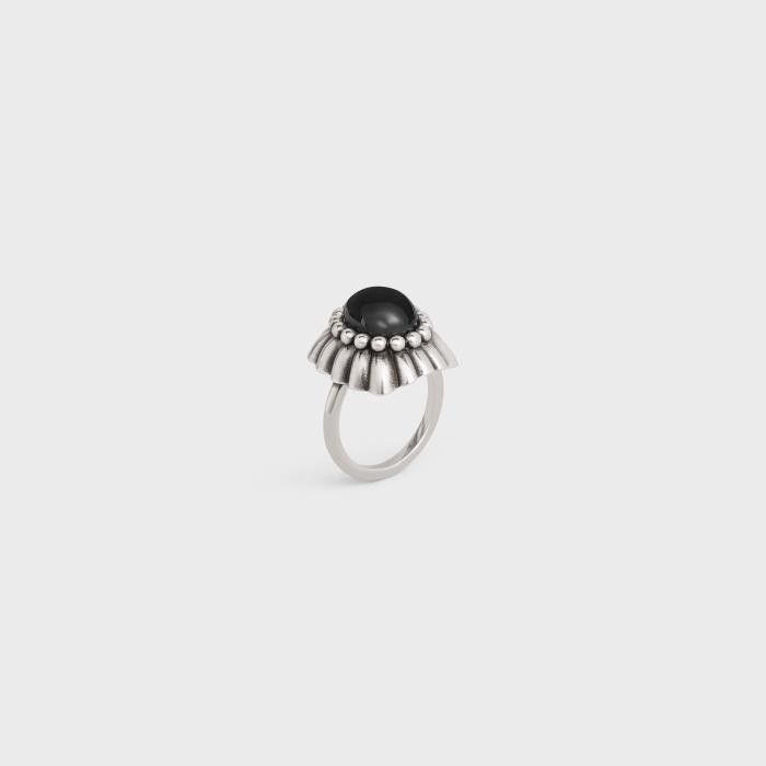 Celine o1bcso1str1024 Size: OS / Fork Ring in Vintage Silver Size ONE SIZE - 2 Thumbnail