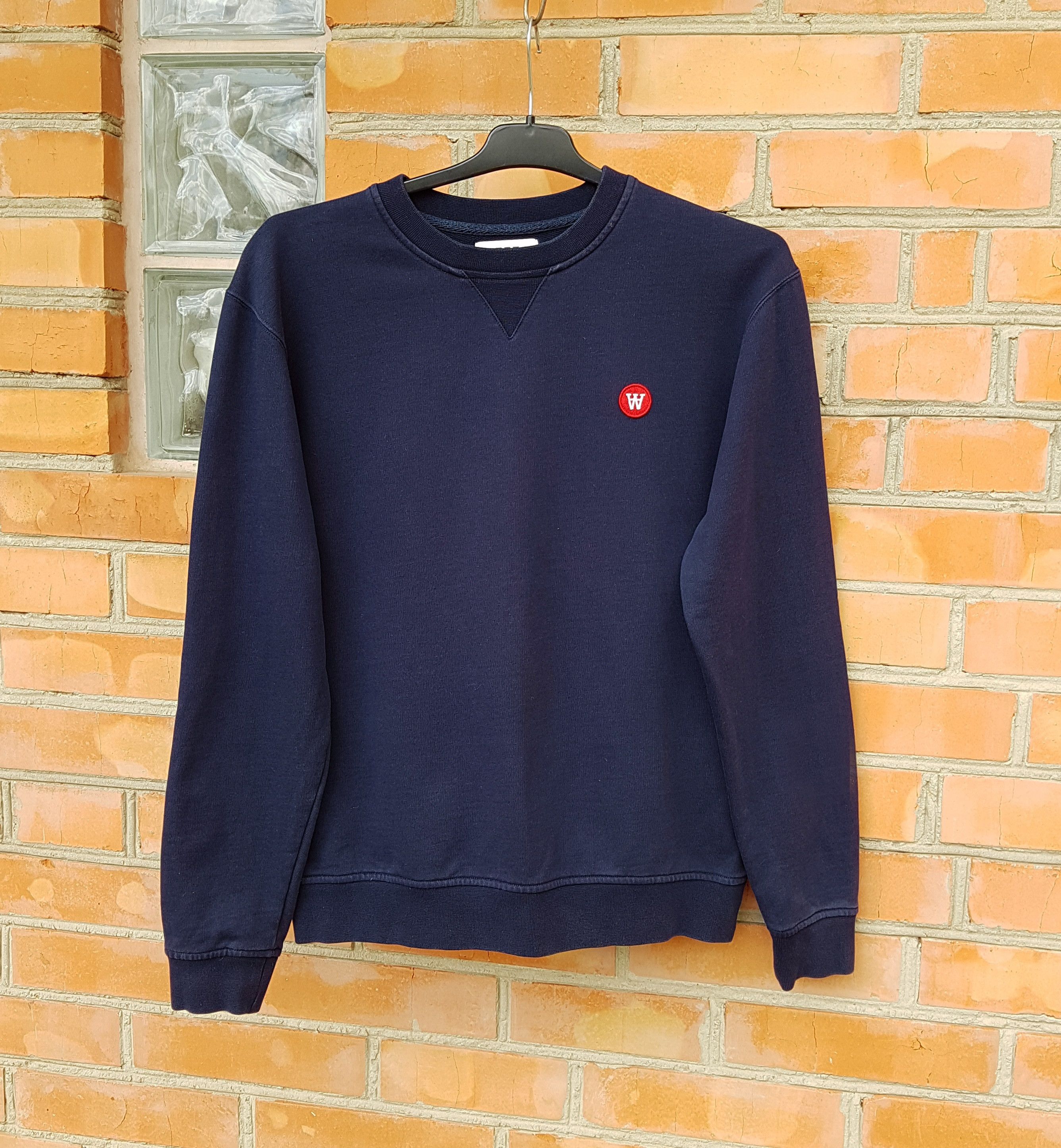 Wood Wood Wood Wood Double A Tye Sweatshirt Pullover Crewneck Navy Size US S / EU 44-46 / 1 - 1 Thumbnail