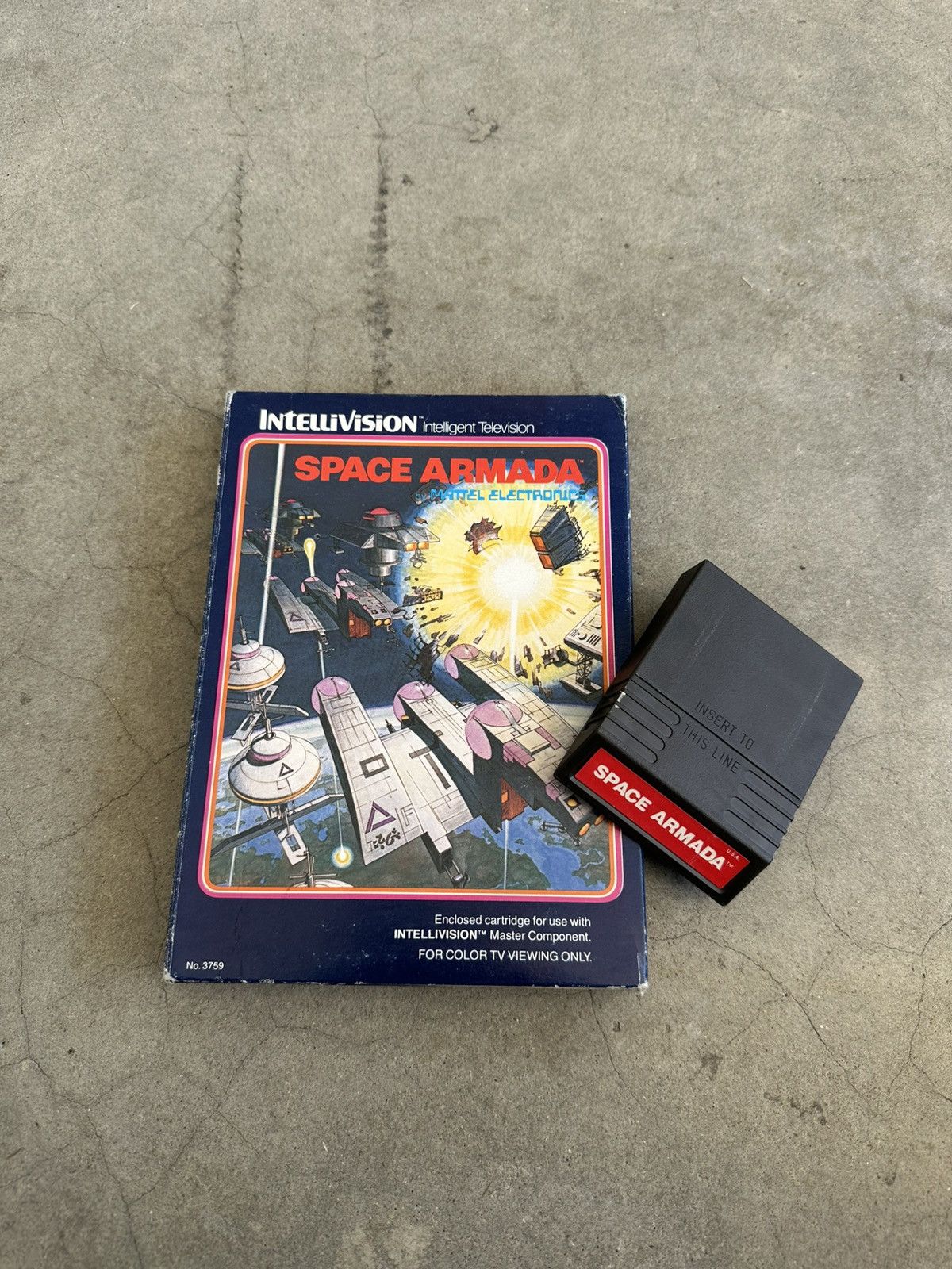 Nintendo Vintage Intellivoice Space Armada In Box Game Cartridge Size ONE SIZE - 1 Thumbnail
