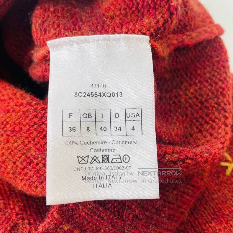 Other Dior Dark red cashmere star knit sweater Size XS / US 0-2 / IT 36-38 - 4 Thumbnail