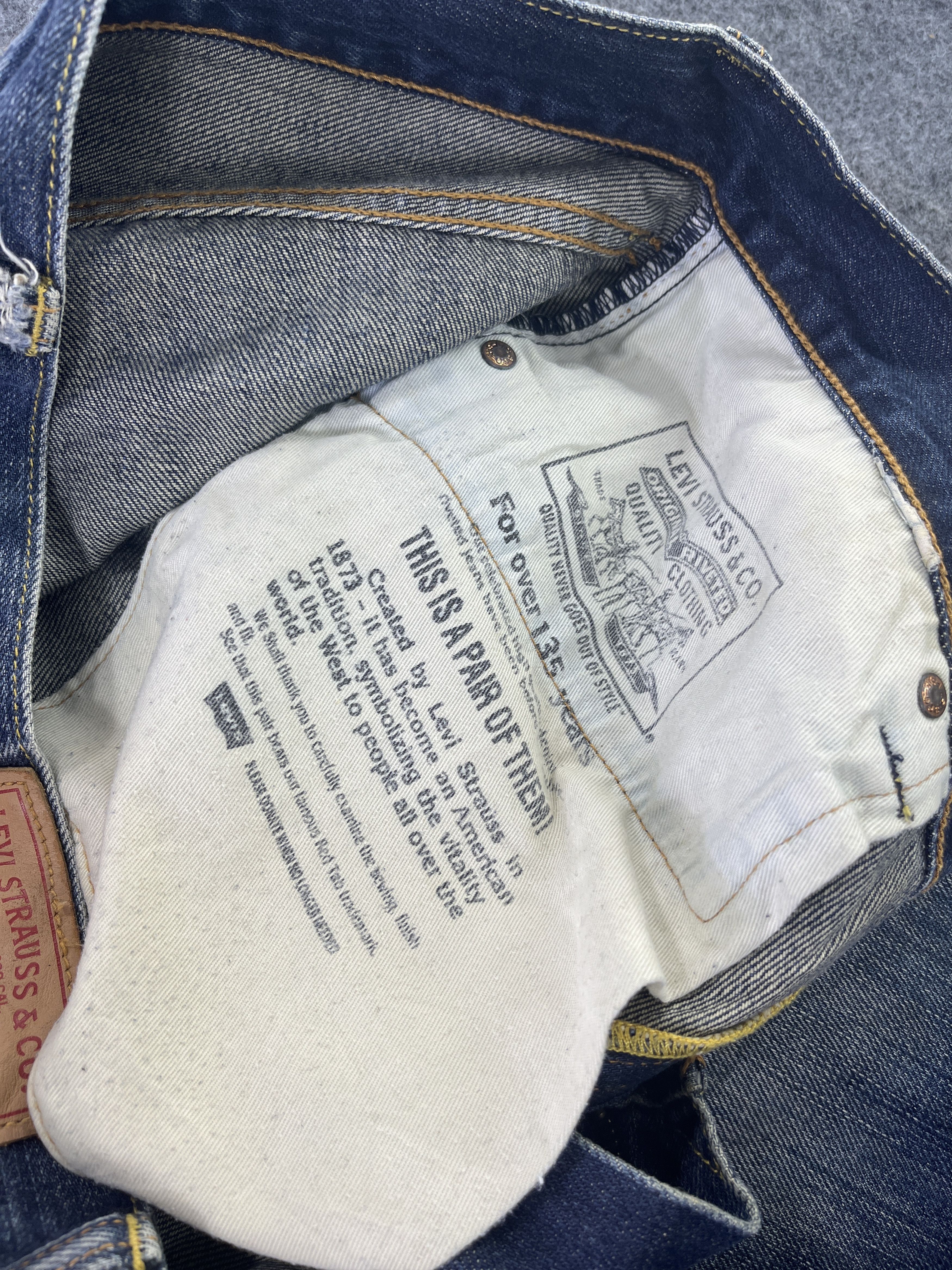 Levi's Vintage Levis 504 Blue Wash Jeans - J920 Size US 38 / EU 54 - 15 Thumbnail