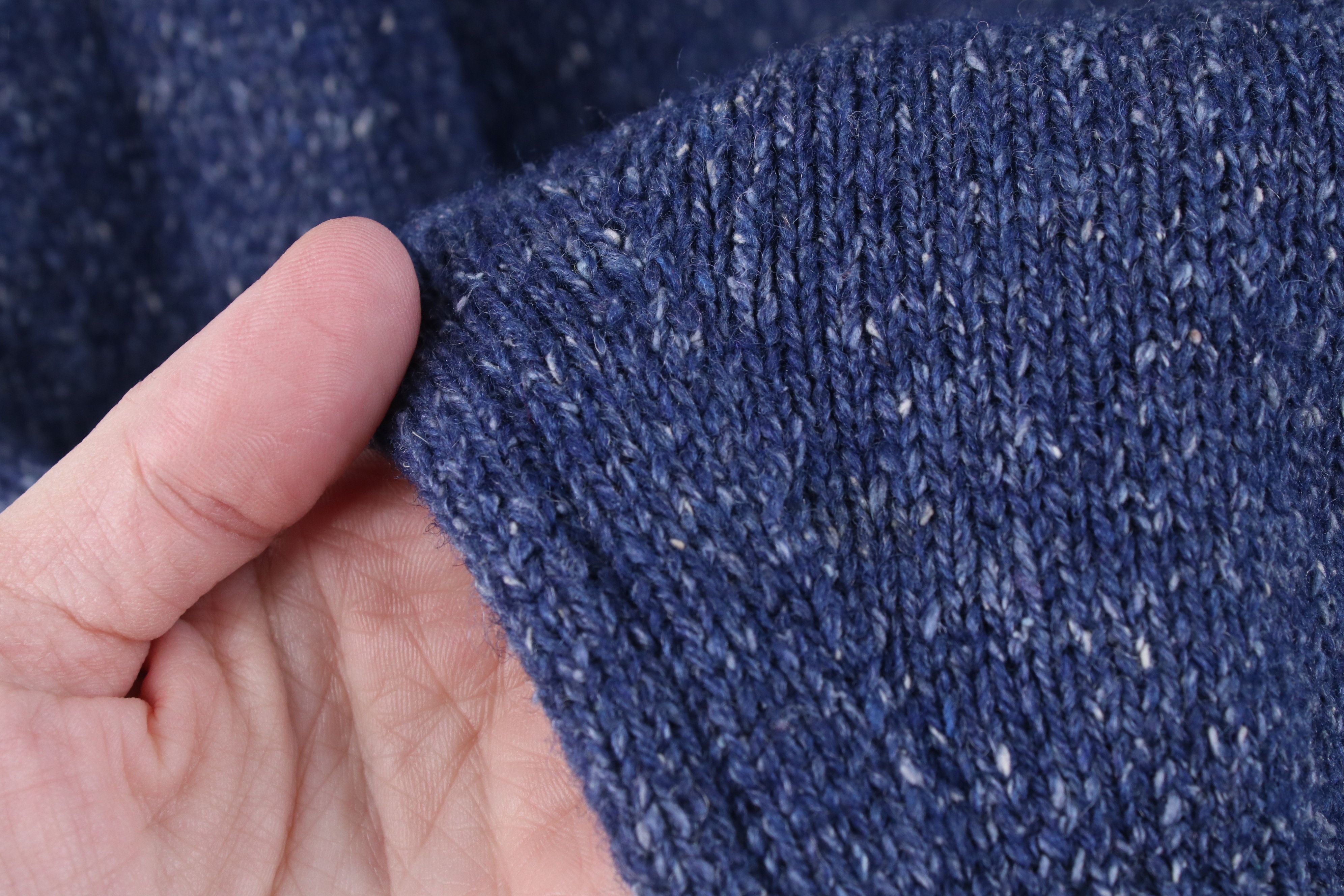 Vintage Vintage 90s Streetwear Wool Silk Blend Knit Sweater Blue Size US XL / EU 56 / 4 - 7 Thumbnail