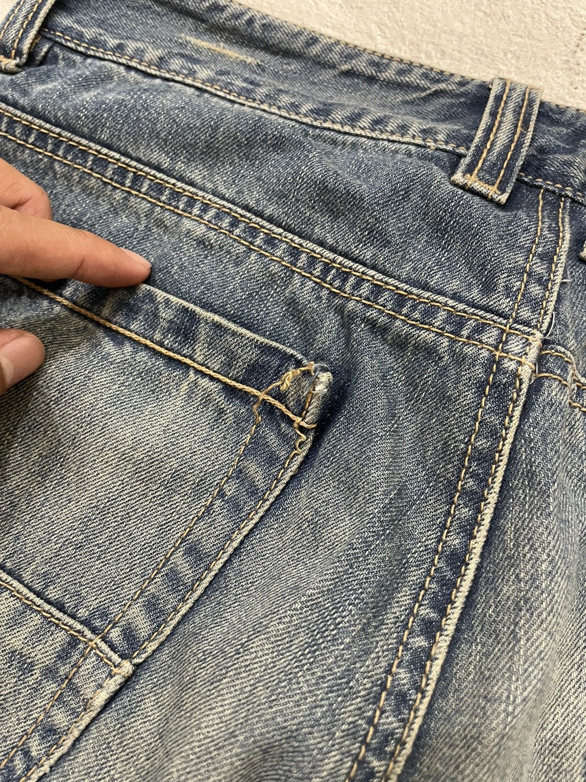 Japanese Brand 2000s Diesel Mudwash Denim Loose Fit Y2K Hysteric Size US 31 - 10 Thumbnail