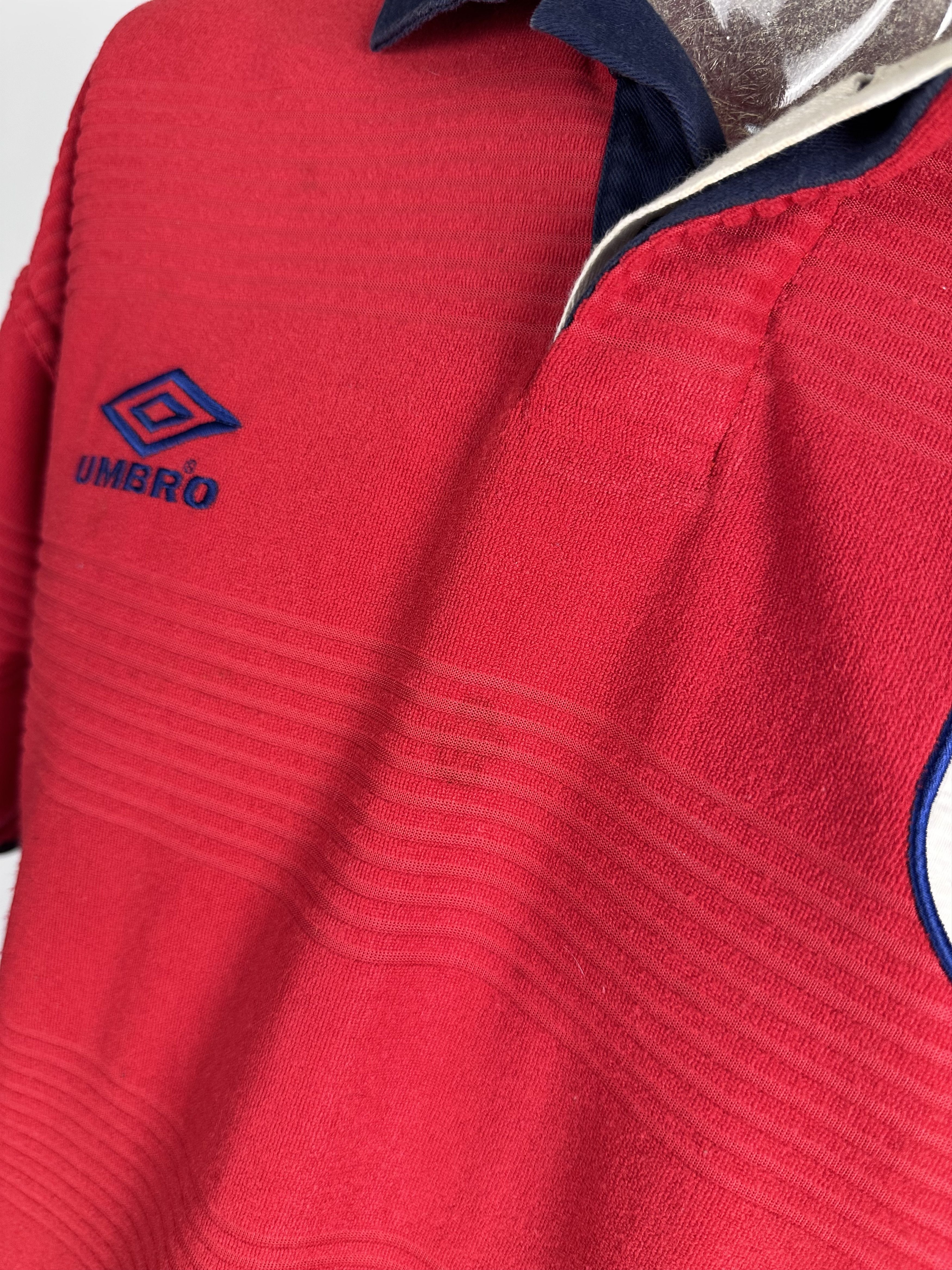 Umbro England 1999/2000/2001 Football Shirt Soccer Jersey Umbro Size US S / EU 44-46 / 1 - 5 Thumbnail