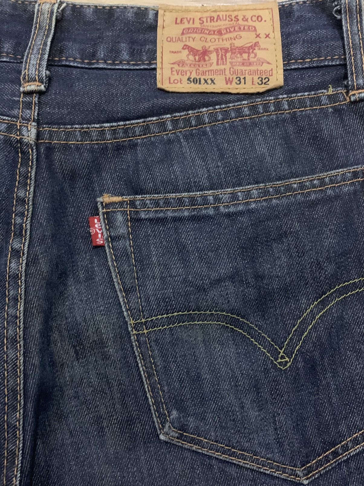 Levi's × Levi's Vintage Clothing Vintage 80s Levis 501 ButtonFly Dark Wash Jeans Size US 31 - 10 Thumbnail