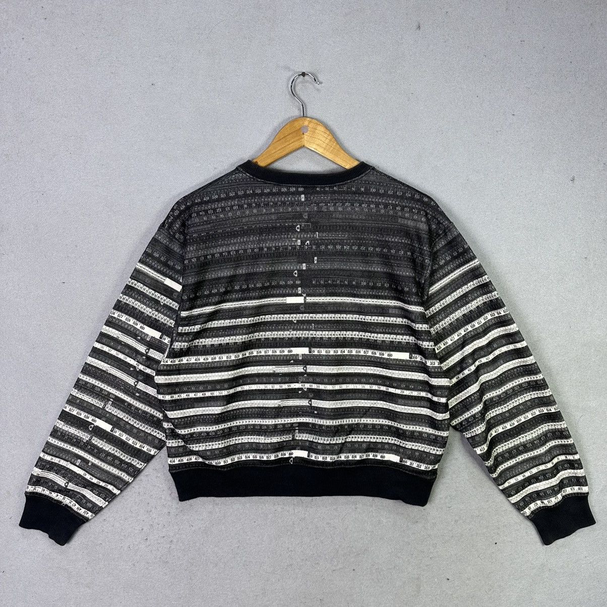Jean Paul Gaultier Vintage Jean Paul Gaultier Striped Cropped Sweatshirt Size US M / EU 48-50 / 2 - 4 Thumbnail
