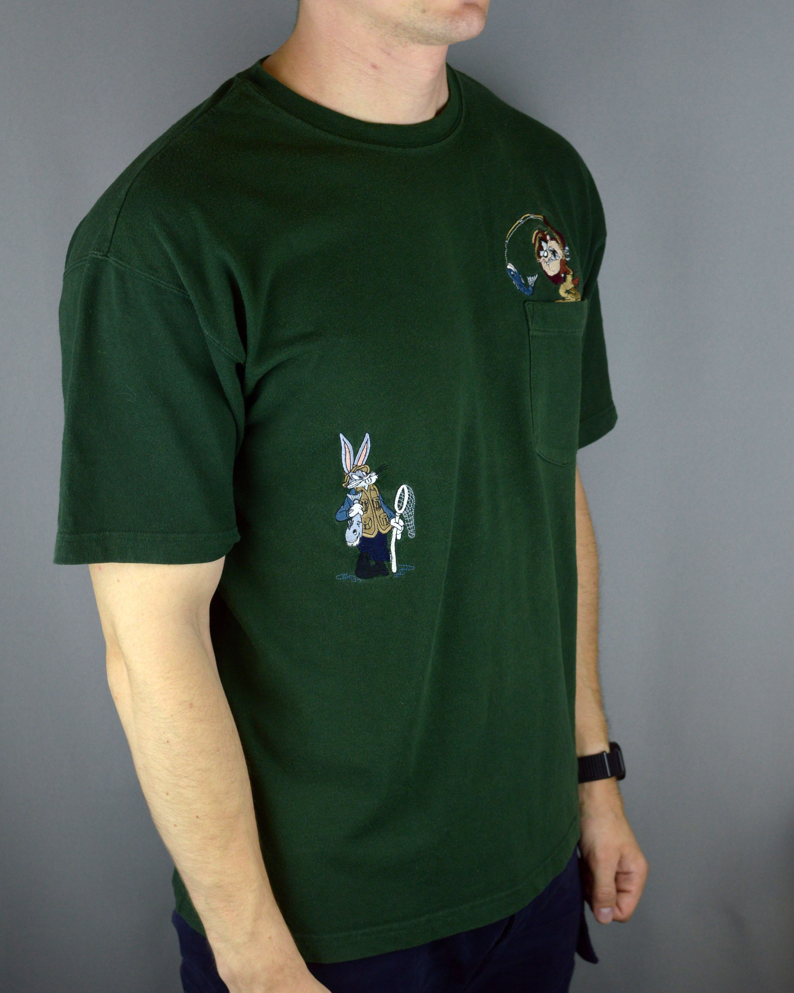 Vintage Vontage Looney Tunes Fishman 90s t shirt Size US M / EU 48-50 / 2 - 2 Thumbnail