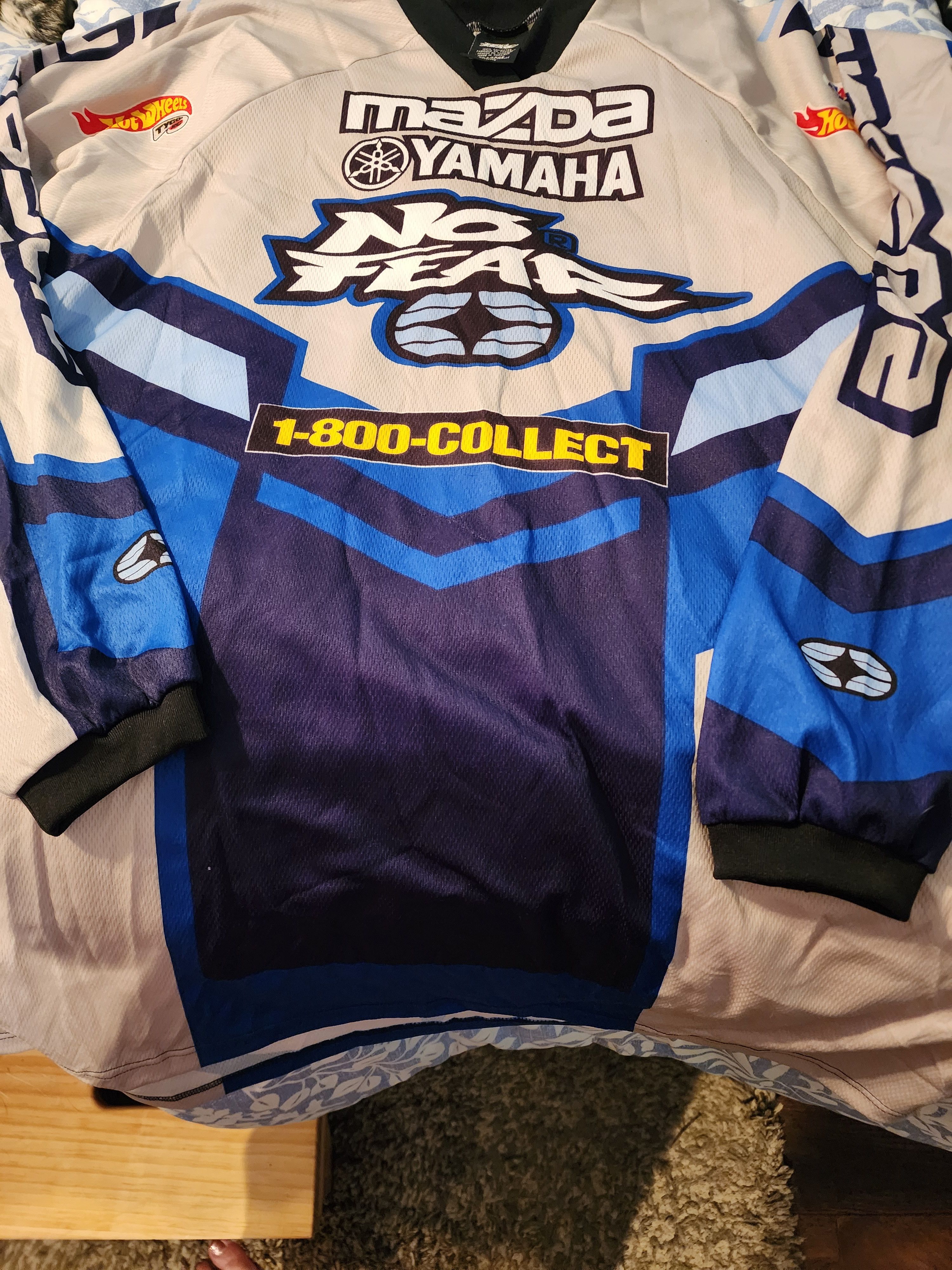 No Fear × Vintage NWT Vintage 2001 No Fear Jeremy McGrath Motocross Jersey Size US M / EU 48-50 / 2 - 4 Thumbnail