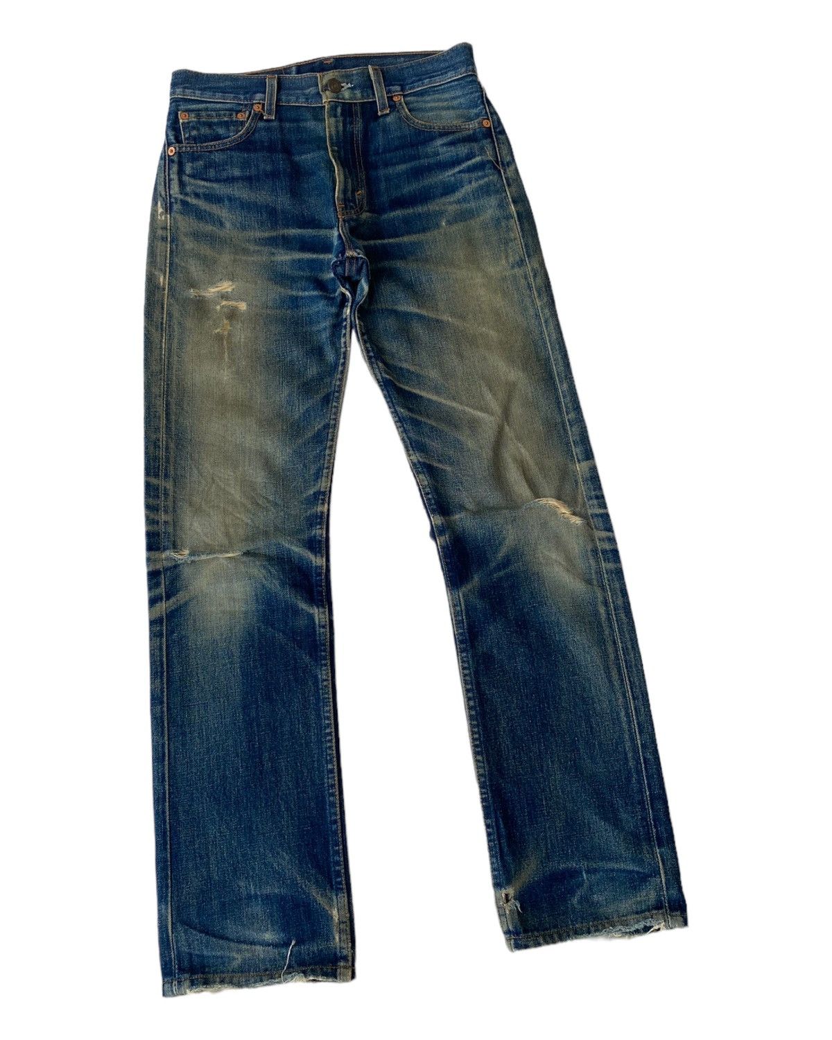 Beauty Beast × Levi's LEVIS 505 RUSTY DISTRESSED DENIM JEANS JAPAN Size US 29 - 2 Thumbnail