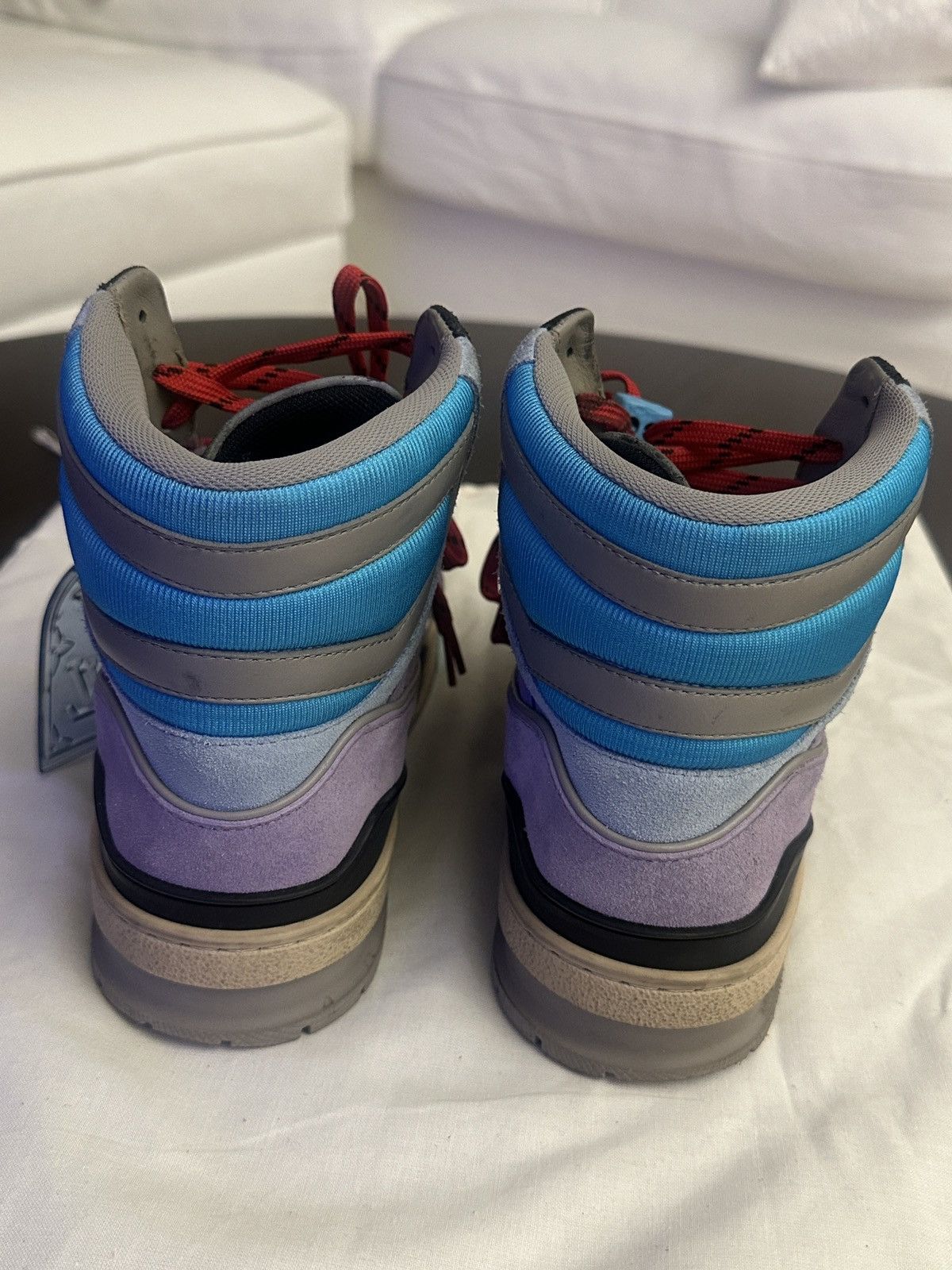 Louis Vuitton Louis Vuitton X Virgil Trainer 508 Sneaker Blue Purple Size US 6 / EU 39 - 5 Thumbnail