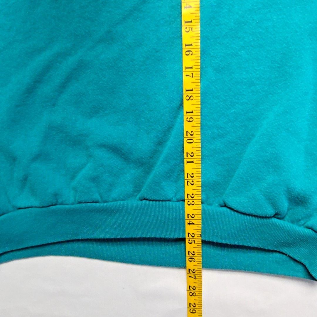 Tultex Vintage Blank Tultex Sweatshirt Teal 90s X-Large XL Crewneck Size US XL / EU 56 / 4 - 9 Thumbnail