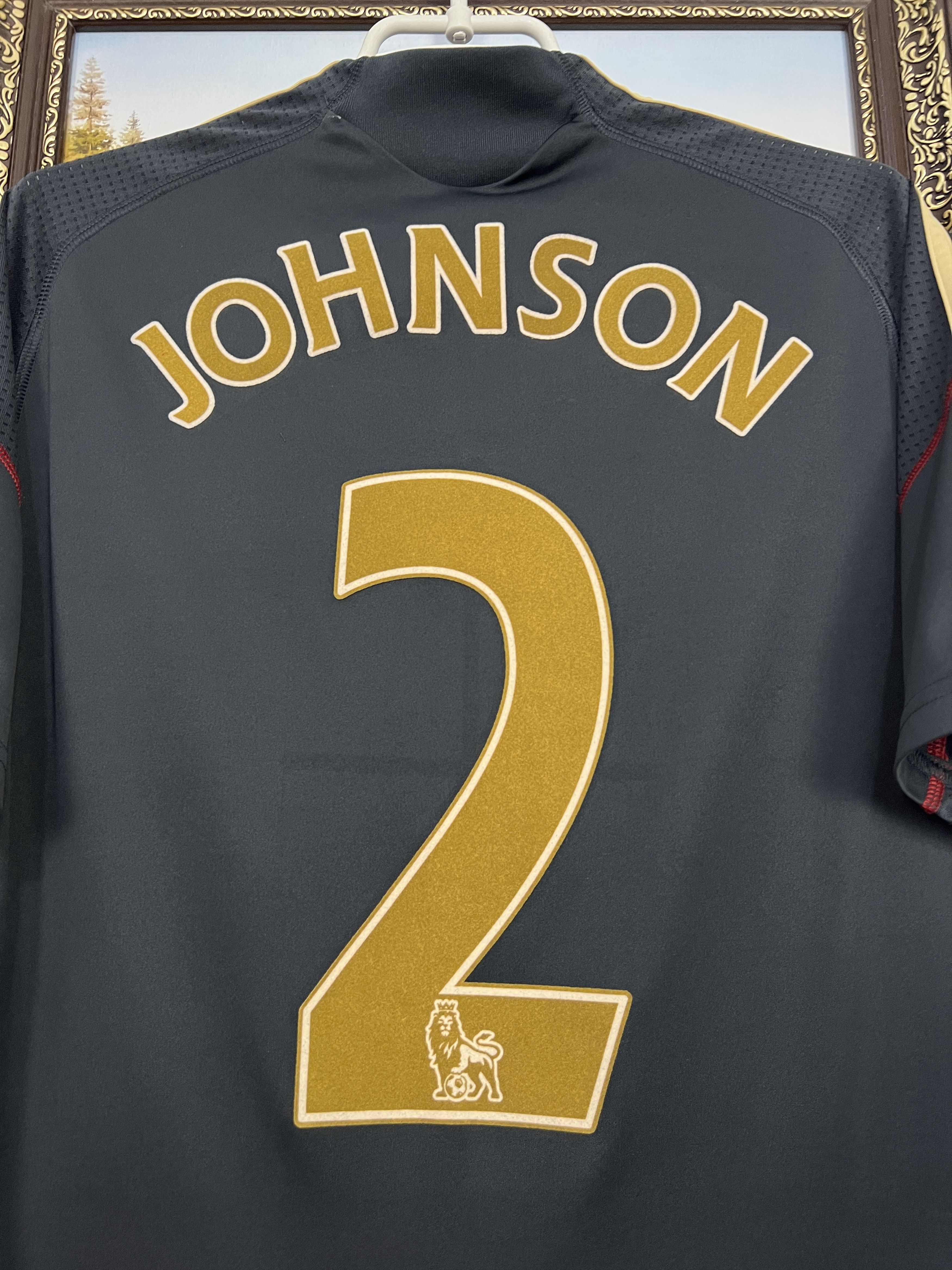 Adidas Liverpool Away football shirt 2009 Soccer #2 Johnson Adidas Size US M / EU 48-50 / 2 - 2 Thumbnail