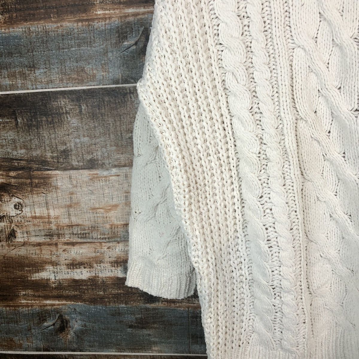 Homespun Knitwear × Japanese Brand Japanese Brand White vintage Knitwear #A1878 Size XL / US 12-14 / IT 48-50 - 7 Thumbnail
