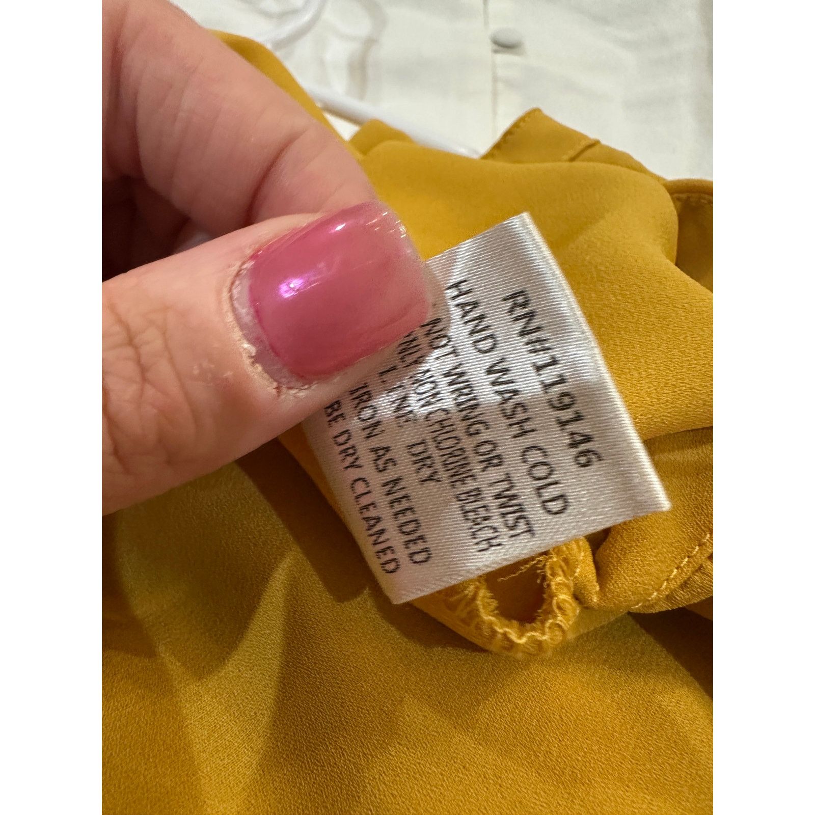 Other JODIFL Yellow Keyhole Neckline Drape Long Sleeve Blouse Size S / US 4 / IT 40 - 9 Thumbnail