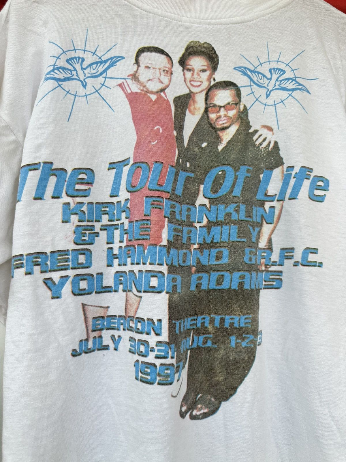 Rap Tees Vintage 90s Kirk Franklin And Family The Tour Of Life Raptee Size US L / EU 52-54 / 3 - 4 Thumbnail