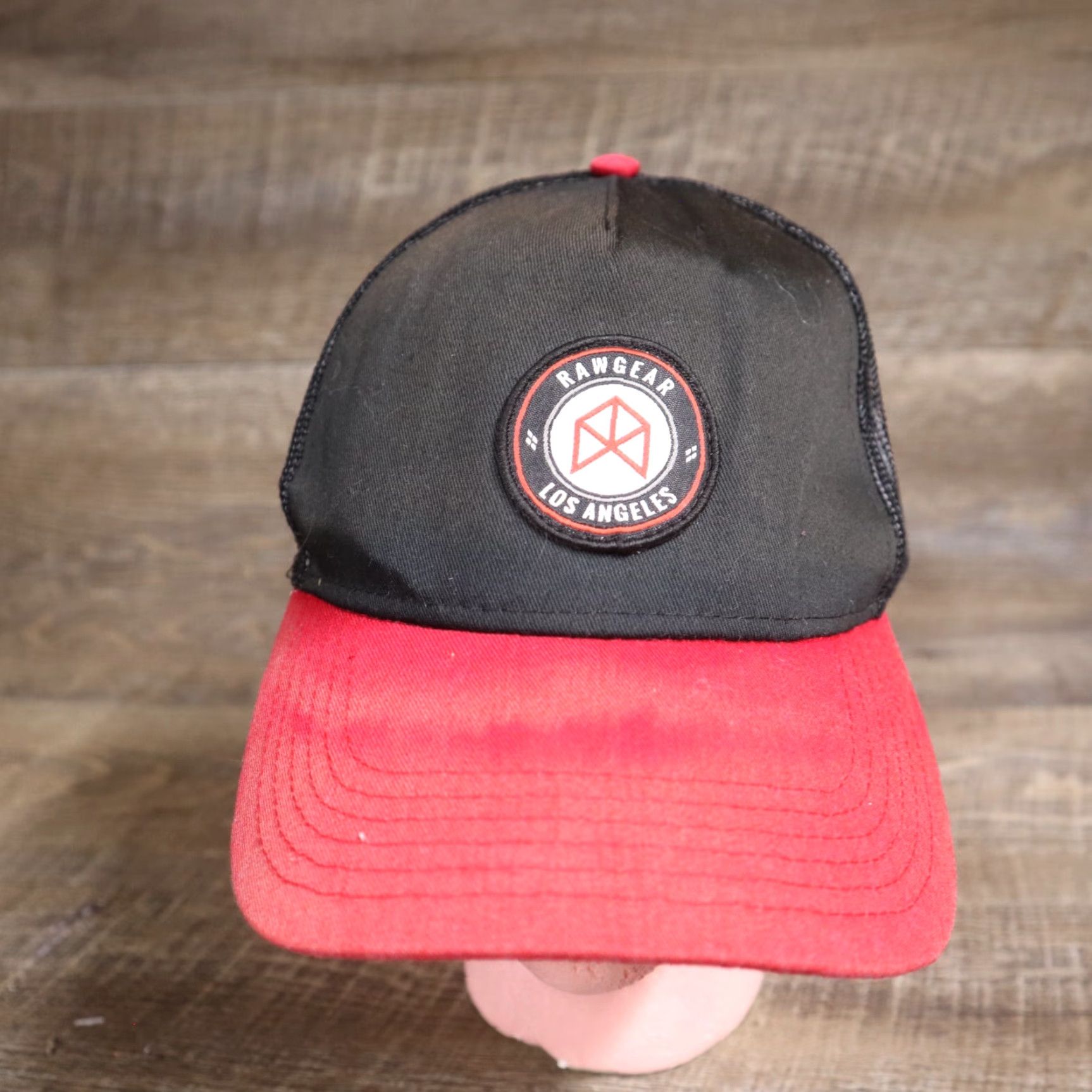 Vintage Raw Gear Hat Adult Adjustable Black White Snap Back Cap Size ONE SIZE - 2 Thumbnail