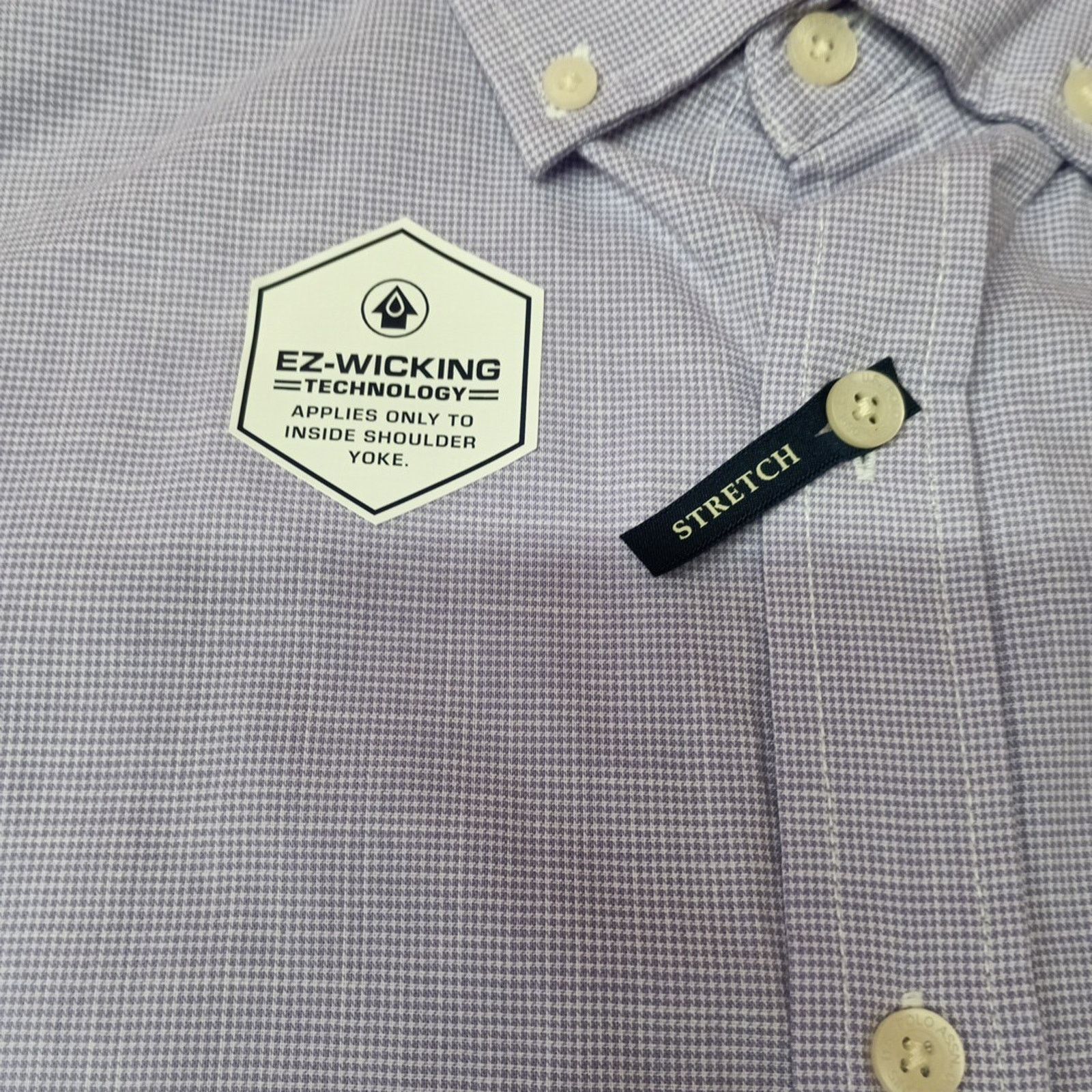 U.S. Polo Assn. U.S. Polo Assn. Button Woven Shirt Men's M Violet Checkered Size US M / EU 48-50 / 2 - 5 Thumbnail