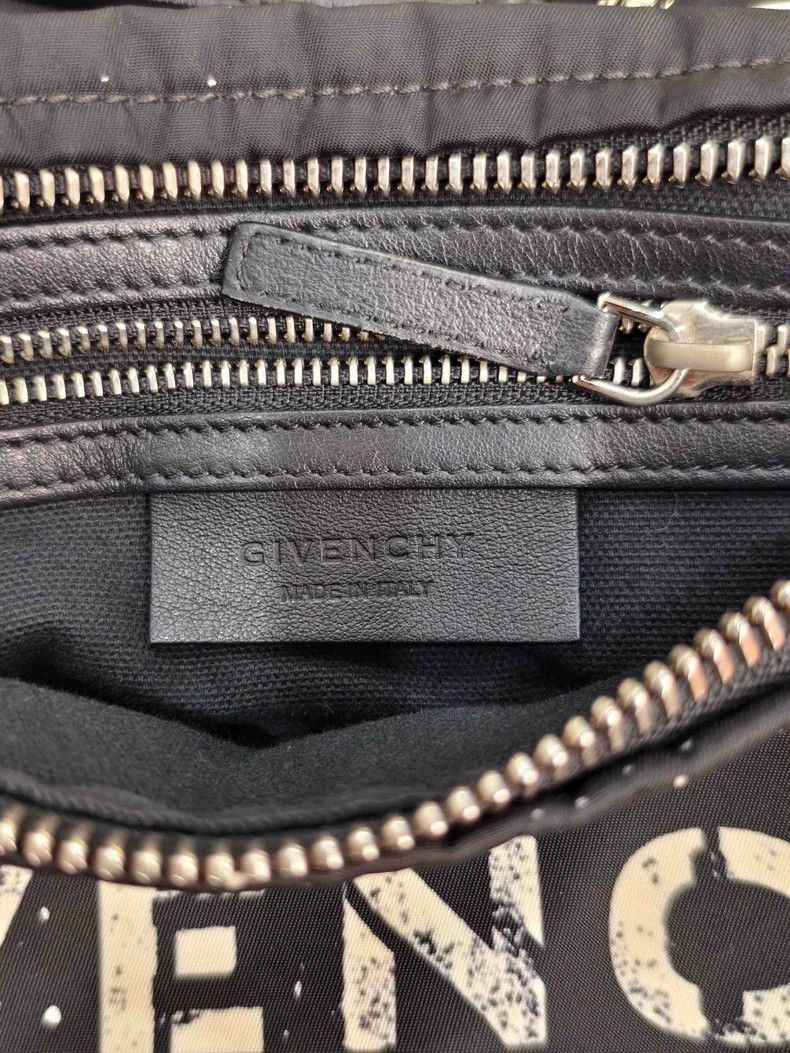 Givenchy Givenchy Letter Print Nylon Crossbody Bag, Black Size ONE SIZE - 6 Thumbnail