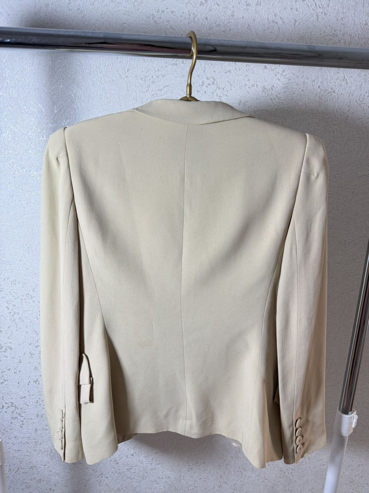 Prada Vintage PRADA Blazer Jacket Beige Minimalist Tailored Size XL / US 12-14 / IT 48-50 - 6 Thumbnail