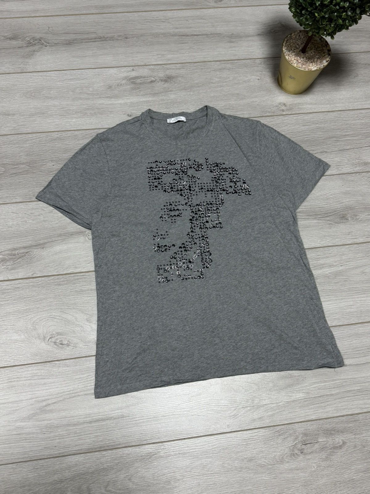 Versace Jeans Couture Versace big medusa logo tee shirt rhinestones Size US L / EU 52-54 / 3 - 3 Thumbnail
