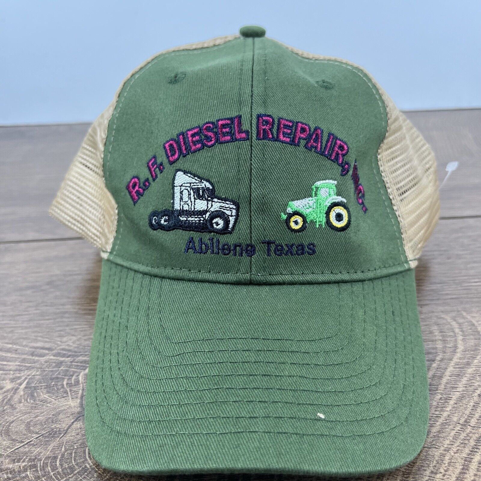 Other RF Diesel Repair Hat Abliene Texas Green Hat Adjustable Hat Size ONE SIZE - 3 Thumbnail