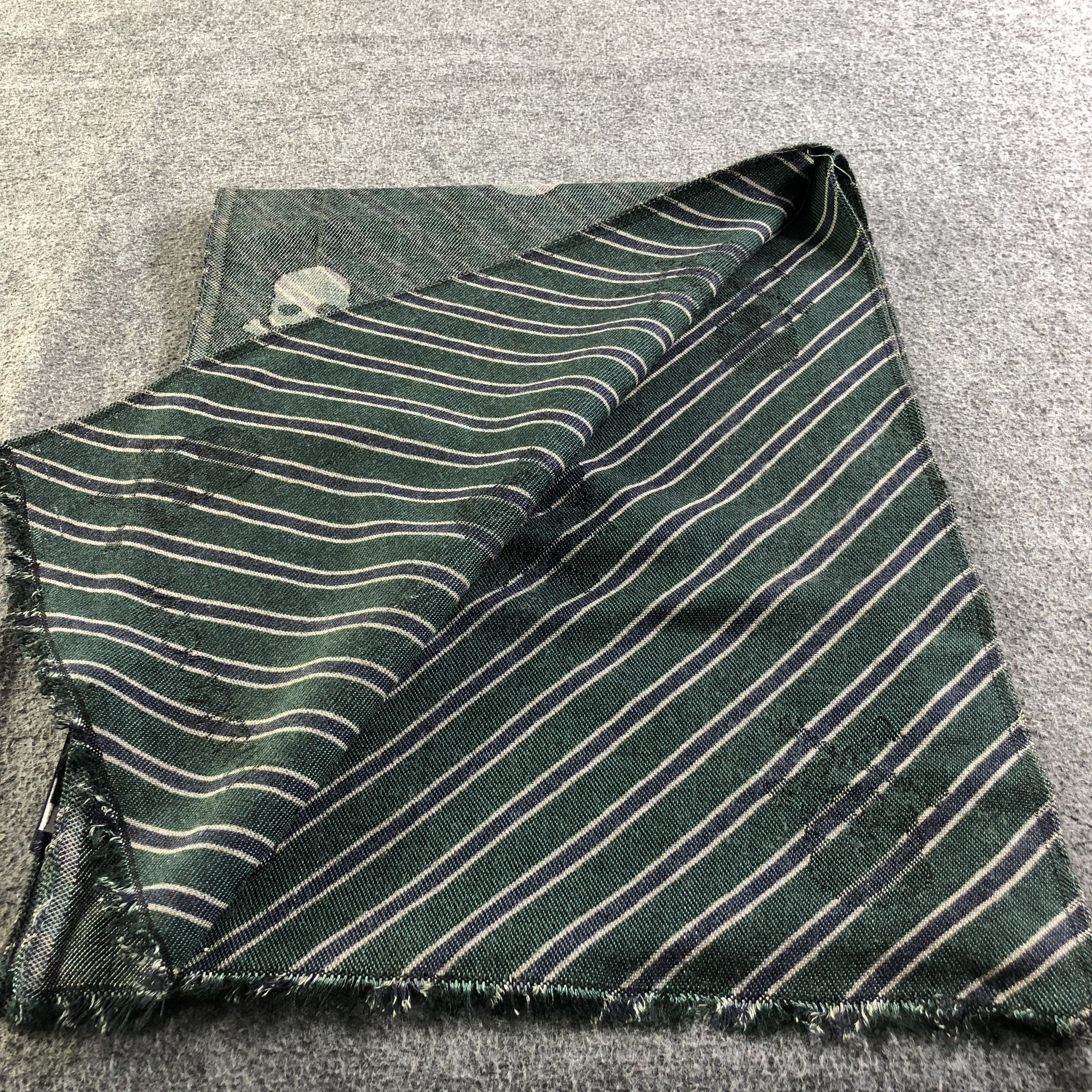 HYDROGEN Hydrogen Italy Skulls Wool Scarf Muffler V1943 Size ONE SIZE - 9 Thumbnail