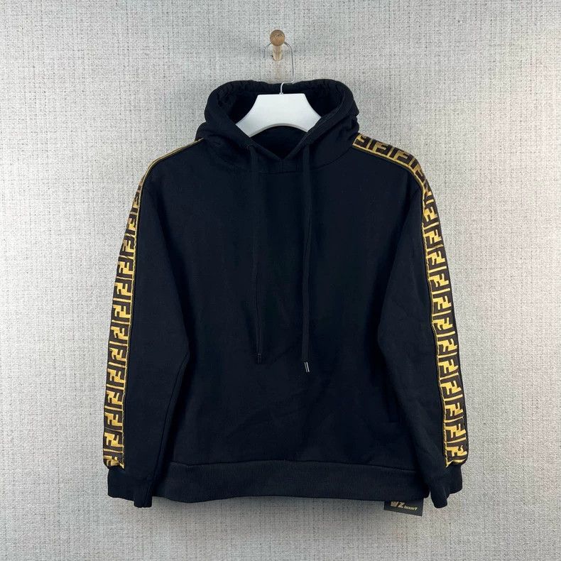 Fendi FENDI FF Logo Hooded Sweatshirt Size US M / EU 48-50 / 2 - 1 Thumbnail