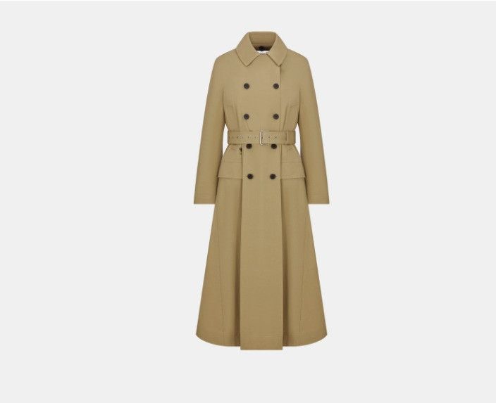Dior o1w1db10425 351M62A Coat in Beige Size L / US 10 / IT 46 - 5 Thumbnail
