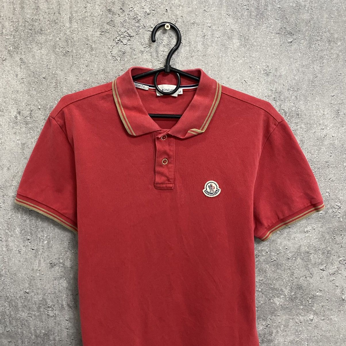Moncler Moncler Polo T-shirt Size US L / EU 52-54 / 3 - 4 Thumbnail