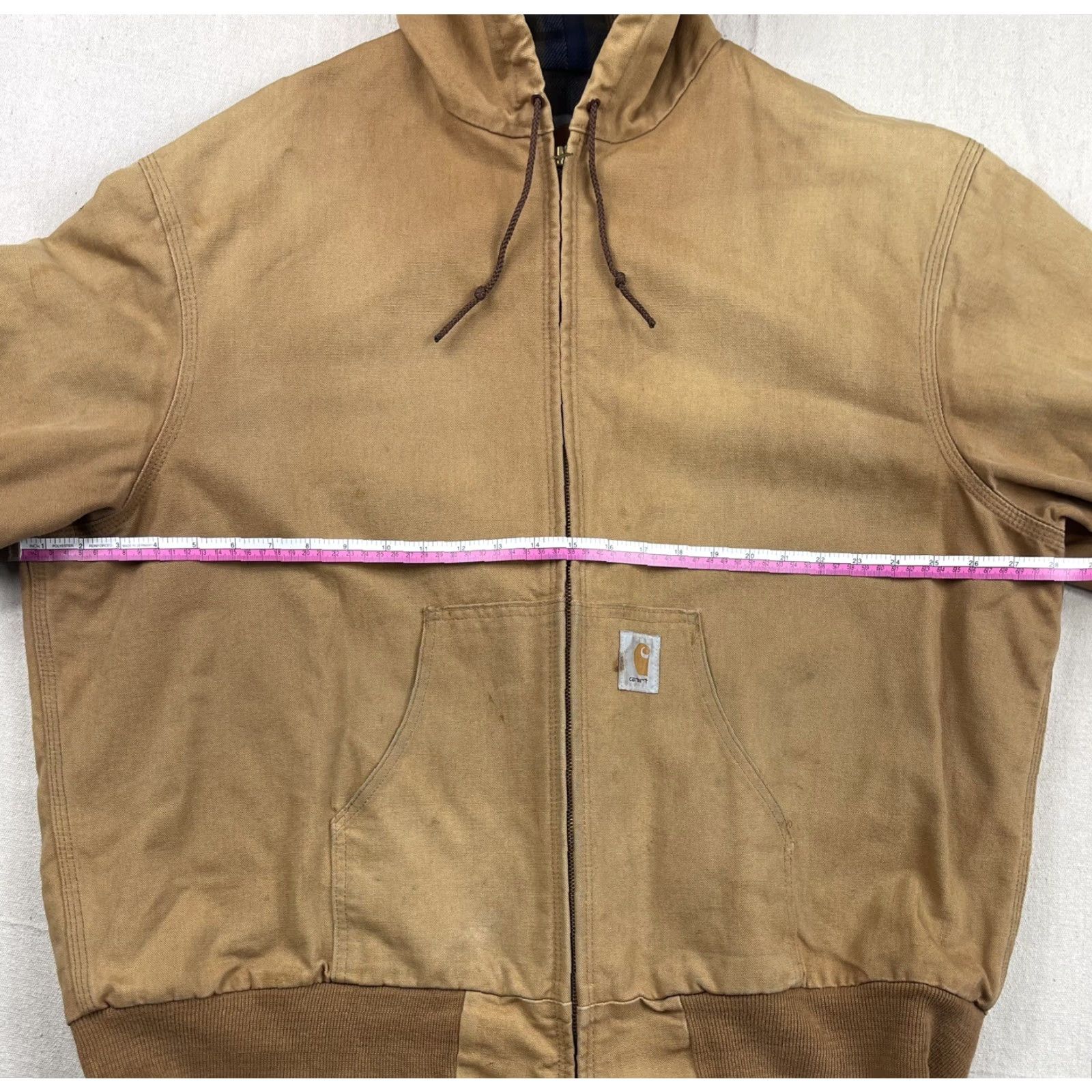 Carhartt VINTAGE Carhartt Jacket 2XL Bomber Jacket Brown Flannel Lined 90s Workwear Mens Size US XXL / EU 58 / 5 - 5 Thumbnail