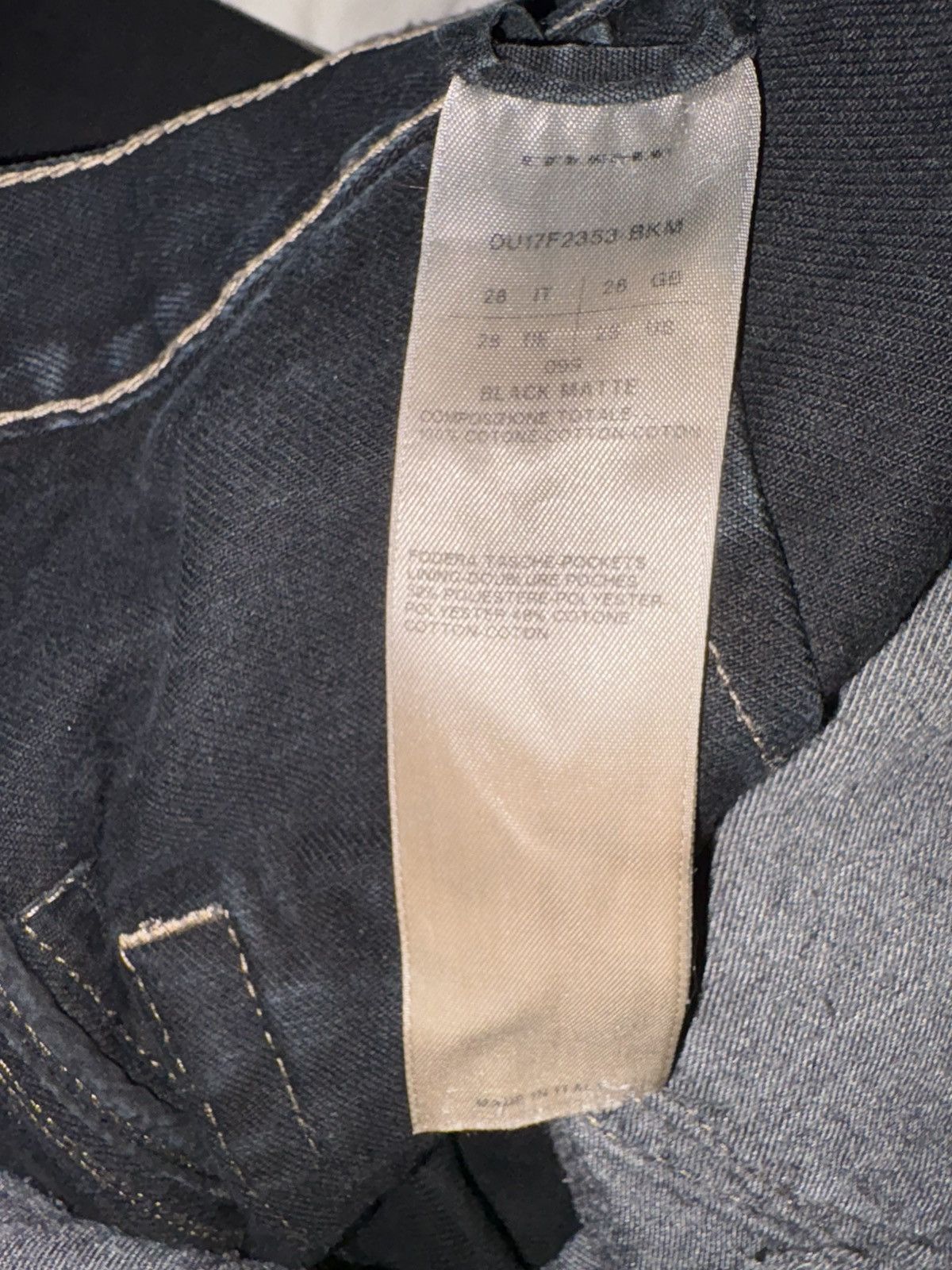 Rick Owens Drkshdw Rick owens drkshdw dustulator waxed denim Size US 28 / EU 44 - 5 Thumbnail