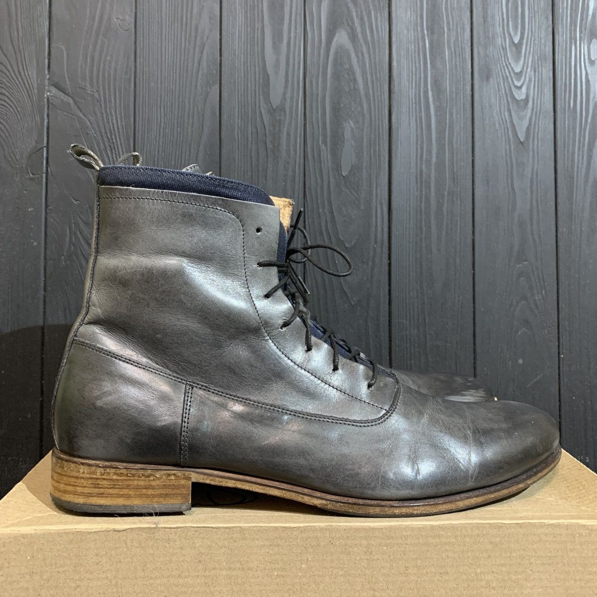 Antony MORATO Leather Boots Size 44 Rick Owens Style